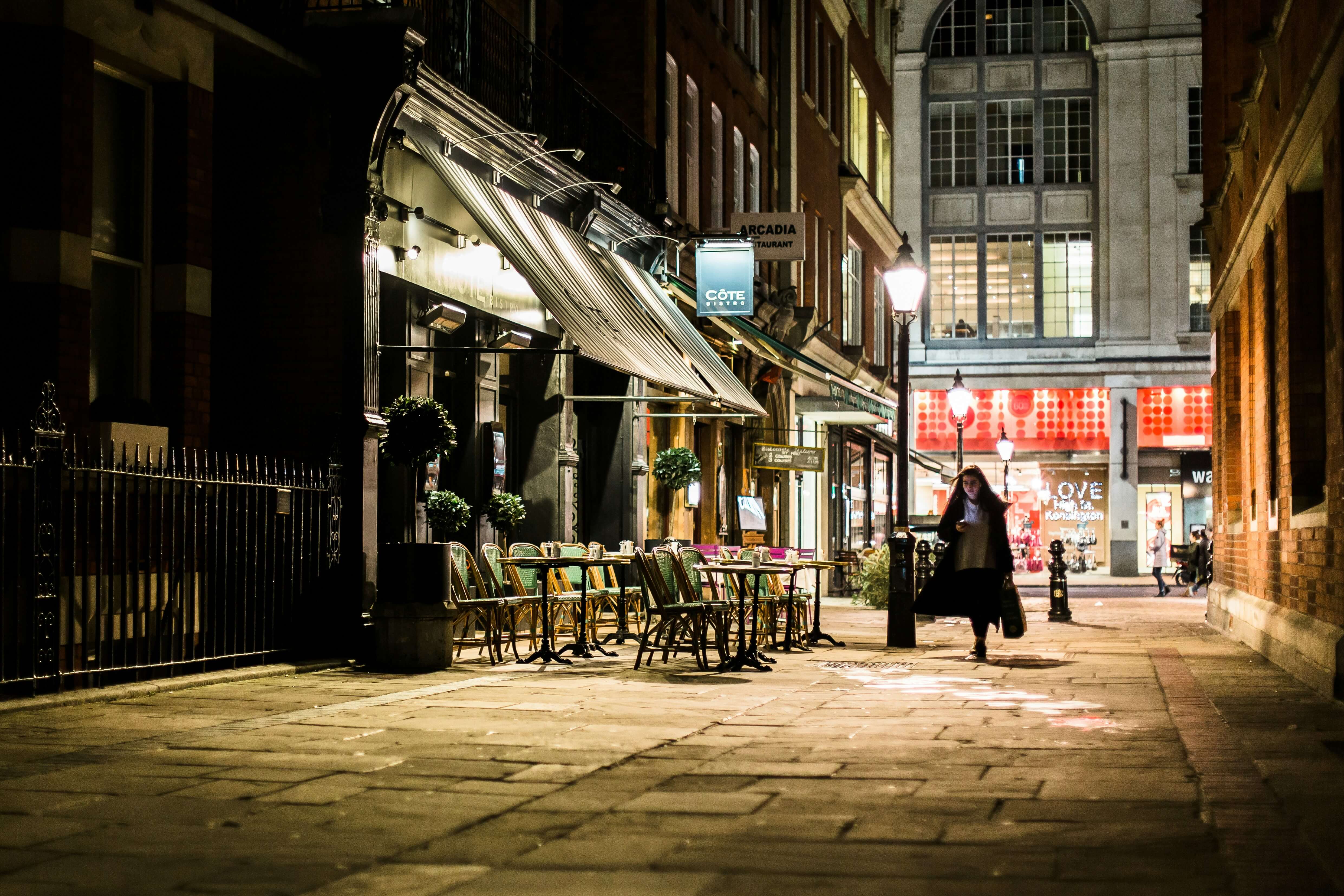 some bars and venues late at night in Chelsea